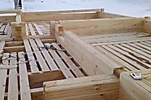 Начат монтаж деревянного дома 100 кв.м., п.Щербаковка Начат монтаж деревянного дома 100 кв.м., п.Щербаковка