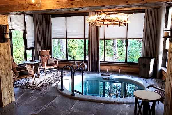 Баня из сухой лиственницы - 1 этаж